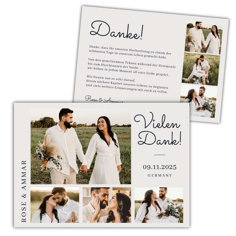 Danksagungskarten-Hochzeit-mit-Fotos