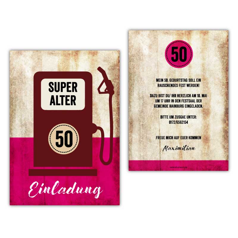 Einladung-50.-Geburtstag-als-Zapfsaeule-pink