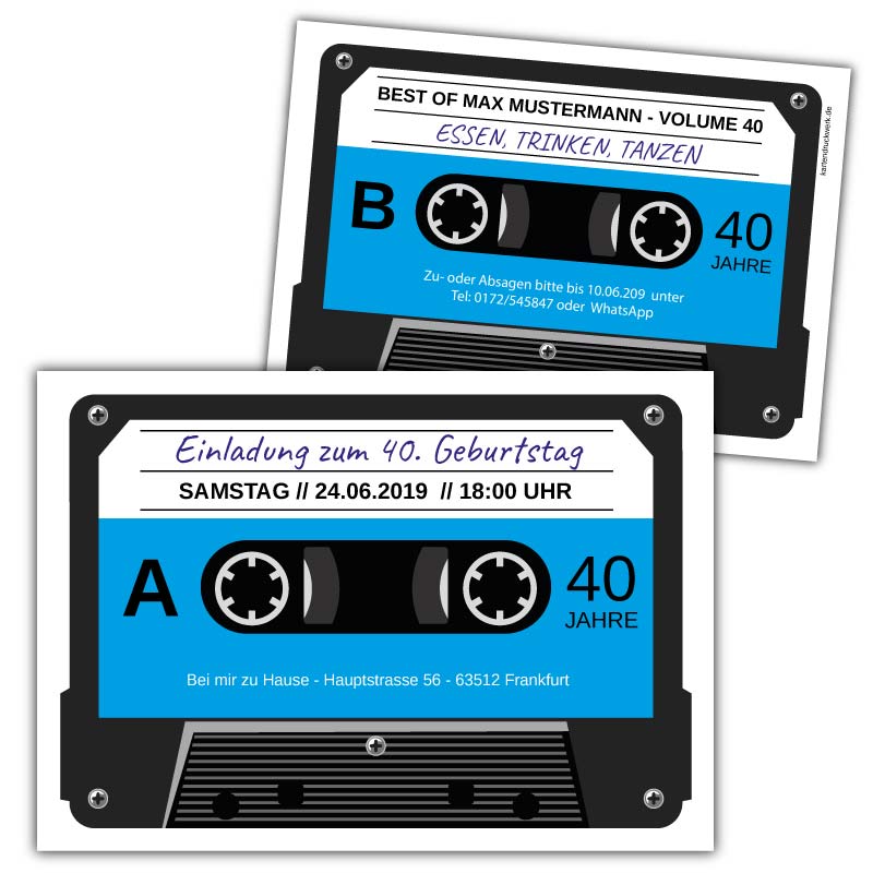 Einladungskarte-Kassette-Retro-40.-50.-60.-Geburtstag-blau_1