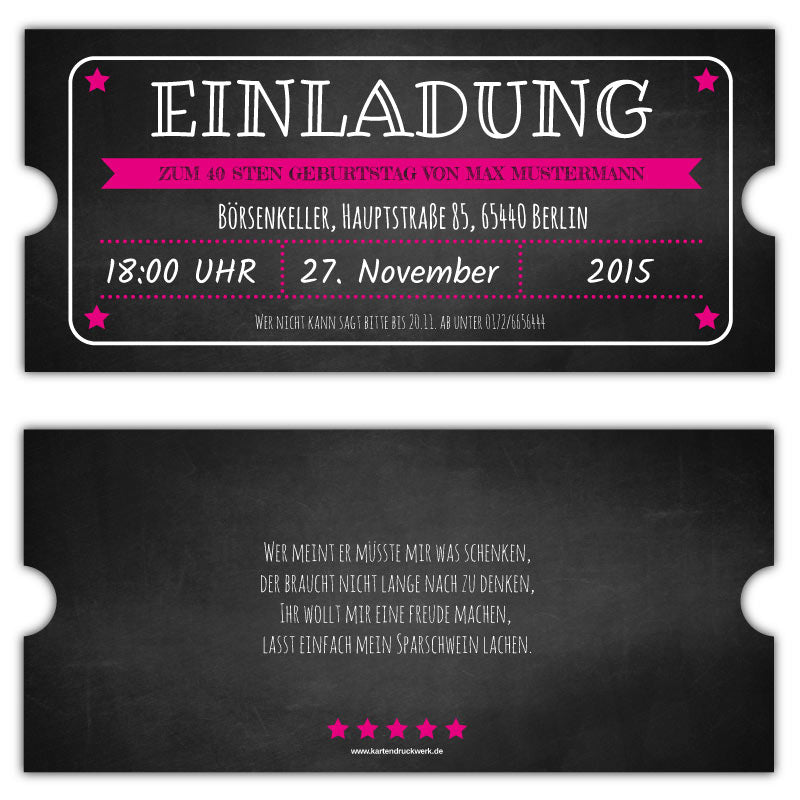 Einladungskarte-Vintage-Ticket-Eintrittskarte-Retro-Einladung-gestanzt-1