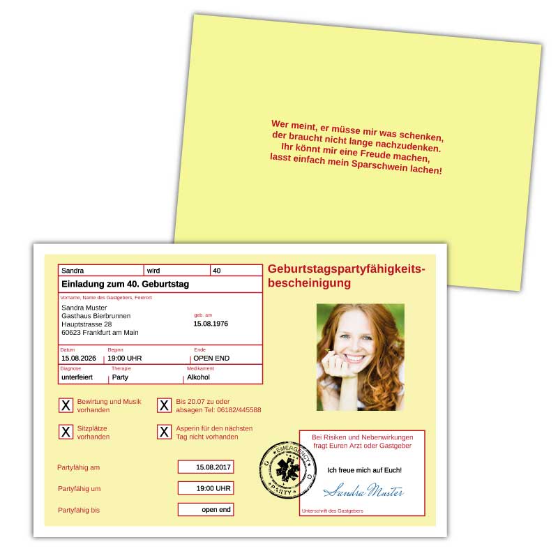 Geburtstagseinladung-als-gelber-Schein-Arbeitsunfaehigkeitsbescheinigung-Krankmeldung-mit-Foto
