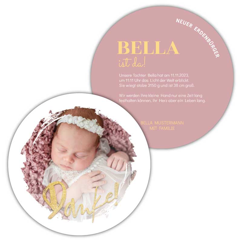 Dankeskarte-Geburt-rund