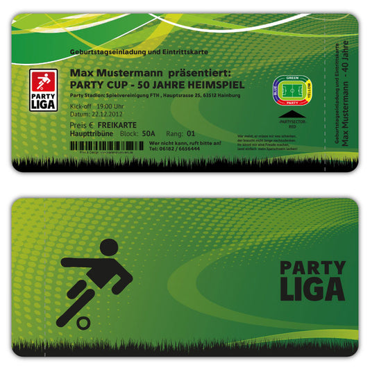 Einladungskarten-Geburtstag-als-Fussball-Ticket-Eintrittskarte-Einladung-soccer-stadion-dunkelgruen