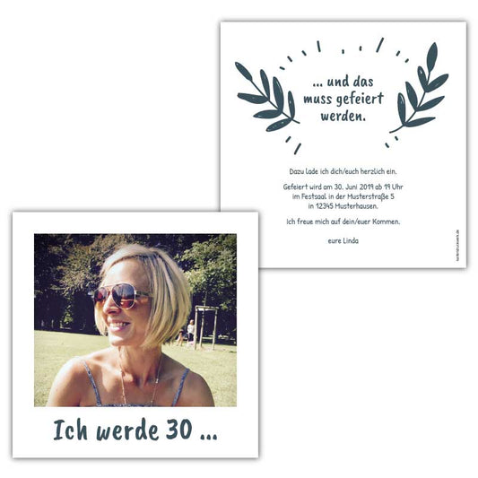 Einladungskarten-Polaroid-Geburtstag-gruen