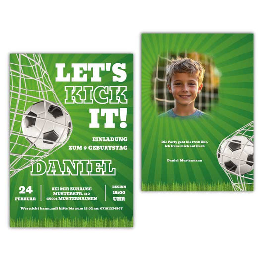 Kindergeburtstag-Einladung-Fussball