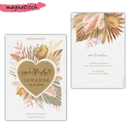 Save-the-Date-Karte-mit-Magnet-Herz